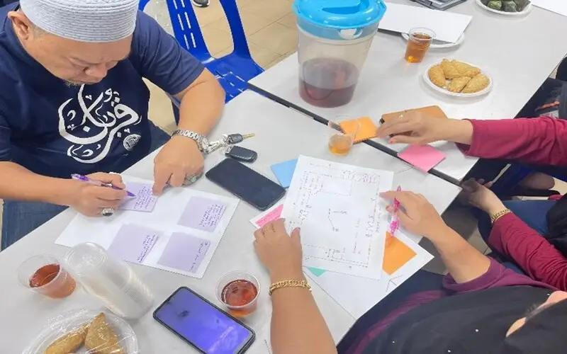 Residents participating in focus group discussions